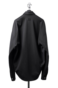 画像をギャラリービューアに読み込む, A.F ARTEFACT COCOON SHIRTS / TECH SMOOTH BONDING LW FLEECE (BLACK)