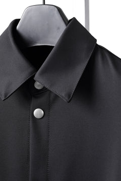 画像をギャラリービューアに読み込む, A.F ARTEFACT COCOON SHIRTS / TECH SMOOTH BONDING LW FLEECE (BLACK)