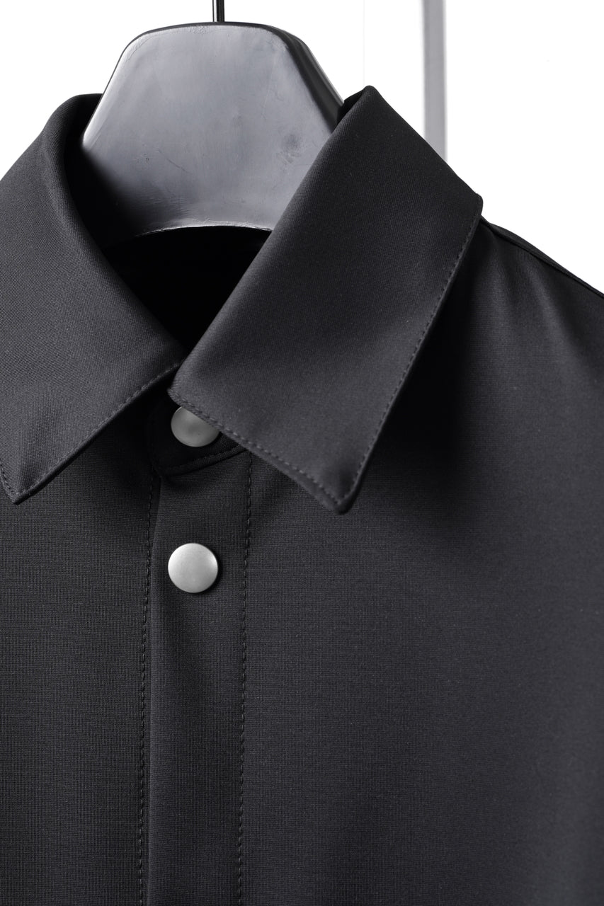 画像をギャラリービューアに読み込む, A.F ARTEFACT COCOON SHIRTS / TECH SMOOTH BONDING LW FLEECE (BLACK)