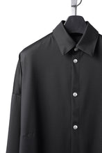 画像をギャラリービューアに読み込む, A.F ARTEFACT COCOON SHIRTS / TECH SMOOTH BONDING LW FLEECE (BLACK)