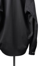 画像をギャラリービューアに読み込む, A.F ARTEFACT COCOON SHIRTS / TECH SMOOTH BONDING LW FLEECE (BLACK)