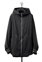 Load image into Gallery viewer, A.F ARTEFACT HOODED ZIP BLOUSON / TECH SMOOTH BONDING LW FLEECE (BLACK)