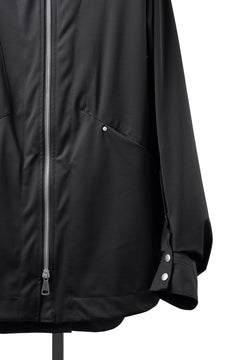 Load image into Gallery viewer, A.F ARTEFACT HOODED ZIP BLOUSON / TECH SMOOTH BONDING LW FLEECE (BLACK)