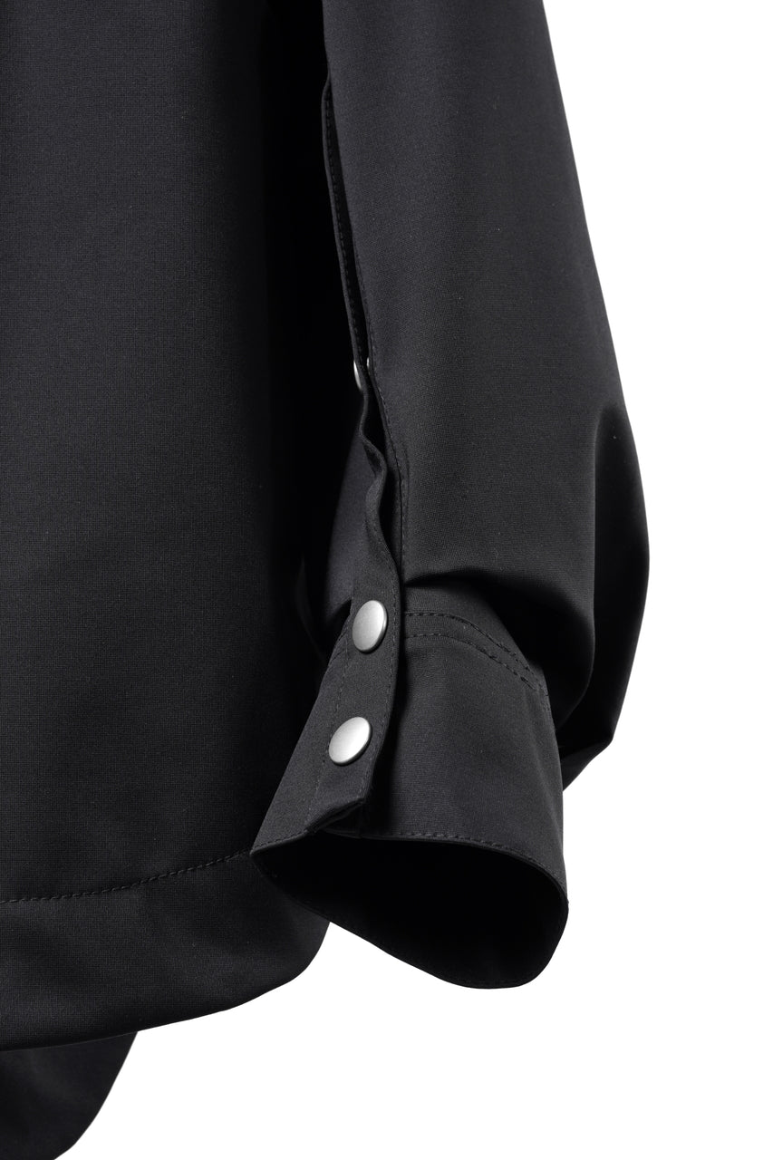 Load image into Gallery viewer, A.F ARTEFACT HOODED ZIP BLOUSON / TECH SMOOTH BONDING LW FLEECE (BLACK)