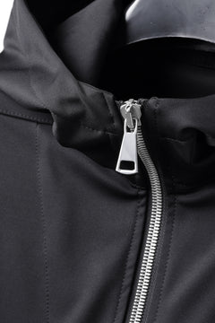 Load image into Gallery viewer, A.F ARTEFACT HOODED ZIP BLOUSON / TECH SMOOTH BONDING LW FLEECE (BLACK)