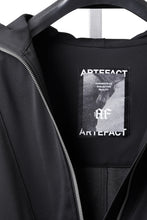Load image into Gallery viewer, A.F ARTEFACT HOODED ZIP BLOUSON / TECH SMOOTH BONDING LW FLEECE (BLACK)