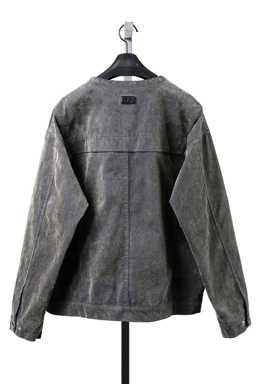 画像をギャラリービューアに読み込む, A.F ARTEFACT SHORT COLLAR BLOUSON / ENZYME WASHED DENIM (BEIGE)