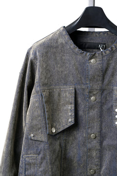 画像をギャラリービューアに読み込む, A.F ARTEFACT SHORT COLLAR BLOUSON / ENZYME WASHED DENIM (BEIGE)
