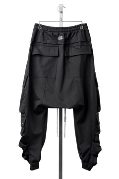 画像をギャラリービューアに読み込む, A.F ARTEFACT LOWCROTCH TACTICAL JOGGERS / TECH SMOOTH BONDING LW FLEECE (BLACK)