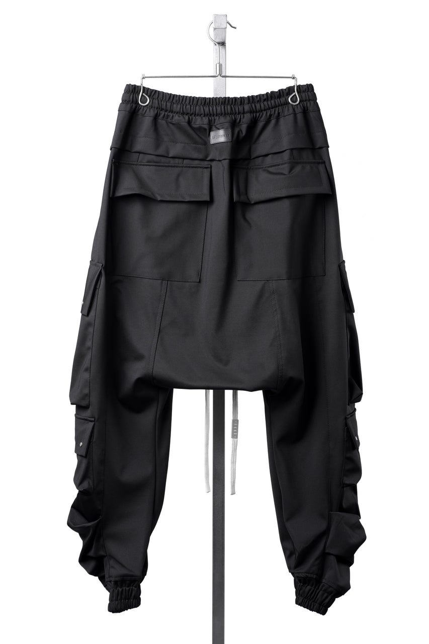 画像をギャラリービューアに読み込む, A.F ARTEFACT LOWCROTCH TACTICAL JOGGERS / TECH SMOOTH BONDING LW FLEECE (BLACK)