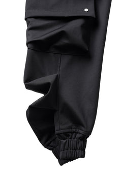 画像をギャラリービューアに読み込む, A.F ARTEFACT LOWCROTCH TACTICAL JOGGERS / TECH SMOOTH BONDING LW FLEECE (BLACK)