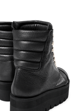 画像をギャラリービューアに読み込む, A.F ARTEFACT x Portaille PLATFORM SNEAKER BOOTS / CALF LEATHER (ALL BLACK)