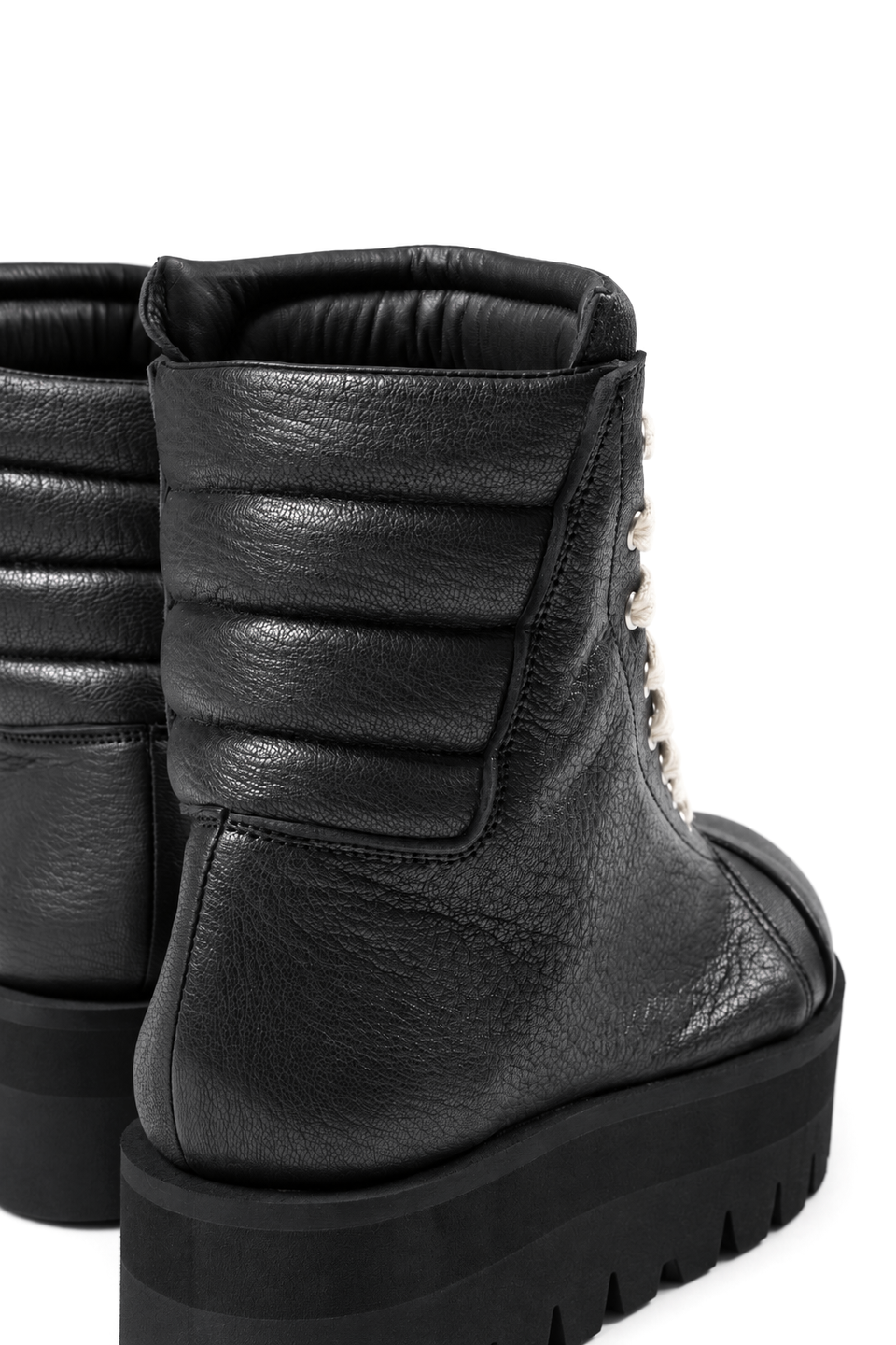 画像をギャラリービューアに読み込む, A.F ARTEFACT x Portaille PLATFORM SNEAKER BOOTS / CALF LEATHER (ALL BLACK)