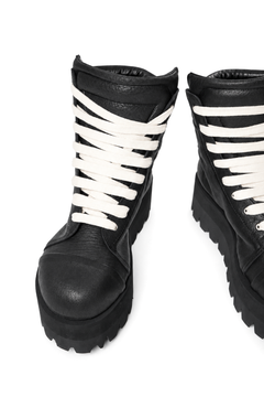 画像をギャラリービューアに読み込む, A.F ARTEFACT x Portaille PLATFORM SNEAKER BOOTS / CALF LEATHER (ALL BLACK)