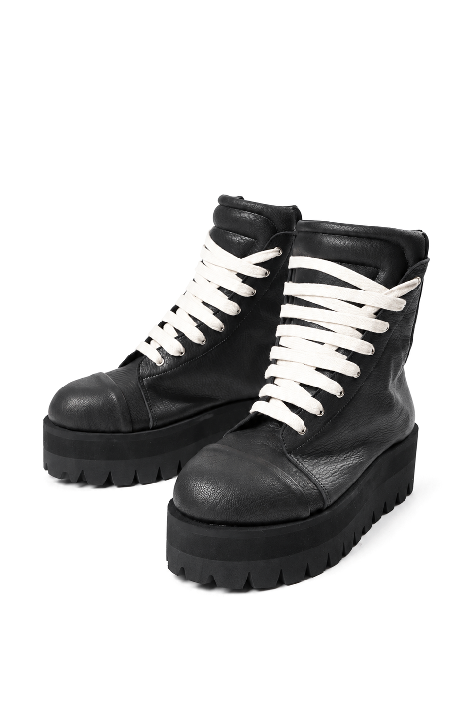 画像をギャラリービューアに読み込む, A.F ARTEFACT x Portaille PLATFORM SNEAKER BOOTS / CALF LEATHER (ALL BLACK)