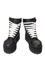 画像をギャラリービューアに読み込む, A.F ARTEFACT x Portaille PLATFORM SNEAKER BOOTS / CALF LEATHER (ALL BLACK)