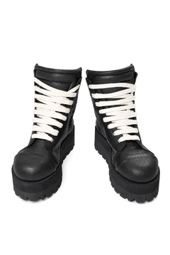 画像をギャラリービューアに読み込む, A.F ARTEFACT x Portaille PLATFORM SNEAKER BOOTS / CALF LEATHER (ALL BLACK)