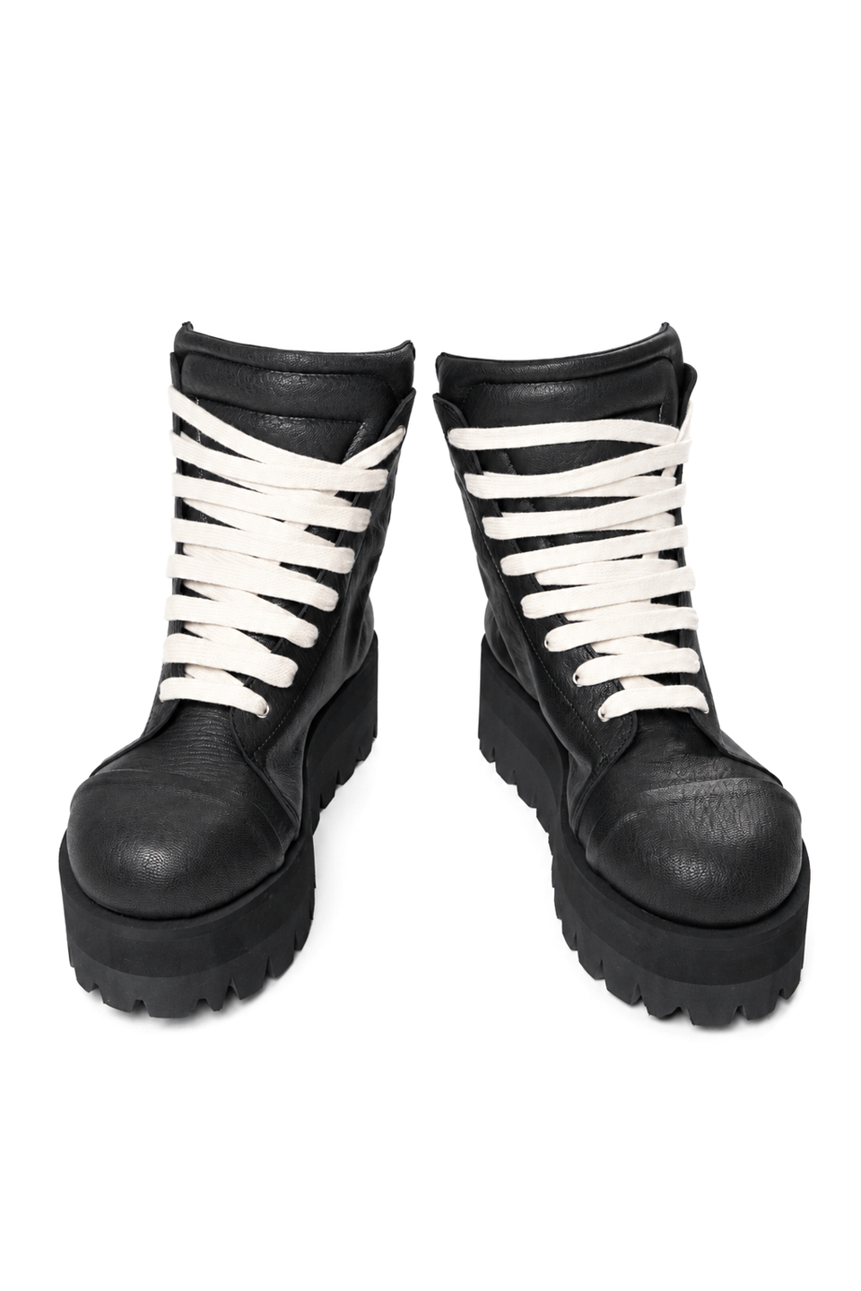 画像をギャラリービューアに読み込む, A.F ARTEFACT x Portaille PLATFORM SNEAKER BOOTS / CALF LEATHER (ALL BLACK)