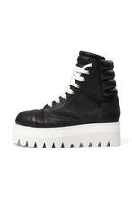 画像をギャラリービューアに読み込む, A.F ARTEFACT x Portaille PLATFORM SNEAKER BOOTS / CALF LEATHER (BLACK x WHITE)