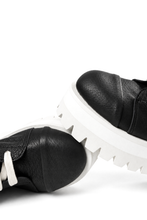 画像をギャラリービューアに読み込む, A.F ARTEFACT x Portaille PLATFORM SNEAKER BOOTS / CALF LEATHER (BLACK x WHITE)