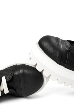 画像をギャラリービューアに読み込む, A.F ARTEFACT x Portaille PLATFORM SNEAKER BOOTS / CALF LEATHER (BLACK x WHITE)
