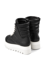画像をギャラリービューアに読み込む, A.F ARTEFACT x Portaille PLATFORM SNEAKER BOOTS / CALF LEATHER (BLACK x WHITE)
