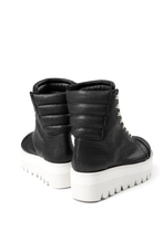 画像をギャラリービューアに読み込む, A.F ARTEFACT x Portaille PLATFORM SNEAKER BOOTS / CALF LEATHER (BLACK x WHITE)