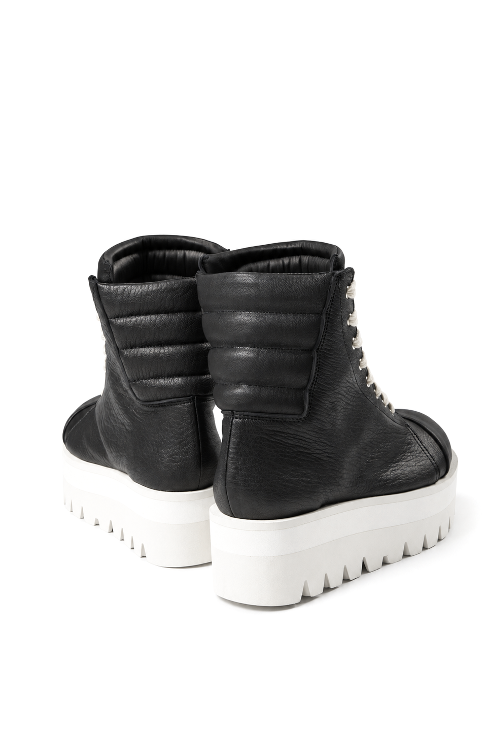 画像をギャラリービューアに読み込む, A.F ARTEFACT x Portaille PLATFORM SNEAKER BOOTS / CALF LEATHER (BLACK x WHITE)