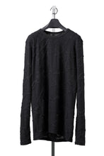 画像をギャラリービューアに読み込む, A.F ARTEFACT SLIM FIT LONG SLEEVE TOP / SURFACE WOOL (BLACK)