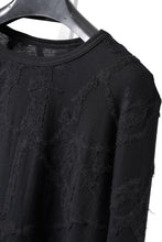 画像をギャラリービューアに読み込む, A.F ARTEFACT SLIM FIT LONG SLEEVE TOP / SURFACE WOOL (BLACK)