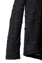 画像をギャラリービューアに読み込む, A.F ARTEFACT SLIM FIT LONG SLEEVE TOP / SURFACE WOOL (BLACK)