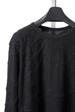 画像をギャラリービューアに読み込む, A.F ARTEFACT SLIM FIT LONG SLEEVE TOP / SURFACE WOOL (BLACK)