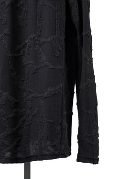 画像をギャラリービューアに読み込む, A.F ARTEFACT SLIM FIT LONG SLEEVE TOP / SURFACE WOOL (BLACK)