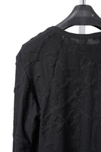 画像をギャラリービューアに読み込む, A.F ARTEFACT SLIM FIT LONG SLEEVE TOP / SURFACE WOOL (BLACK)