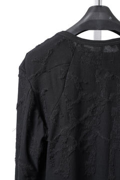 画像をギャラリービューアに読み込む, A.F ARTEFACT SLIM FIT LONG SLEEVE TOP / SURFACE WOOL (BLACK)