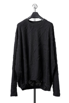 画像をギャラリービューアに読み込む, A.F ARTEFACT DOLMAN PULLOVER TOPS / SURFACE WOOL (BLACK)