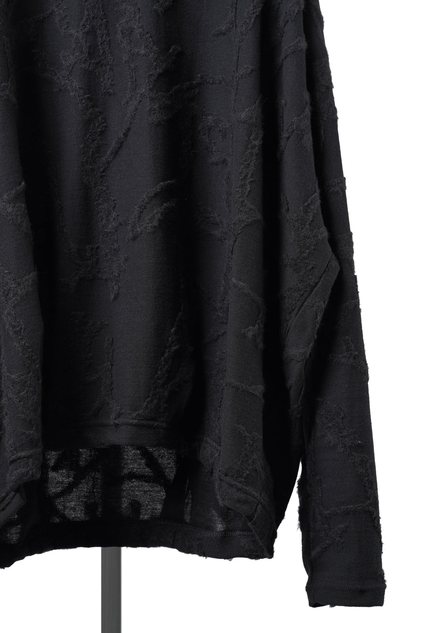 画像をギャラリービューアに読み込む, A.F ARTEFACT DOLMAN PULLOVER TOPS / SURFACE WOOL (BLACK)