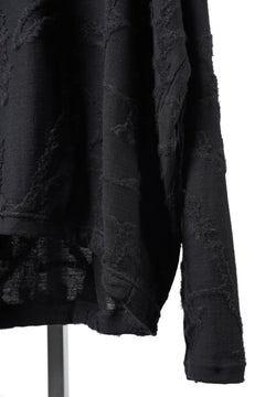 画像をギャラリービューアに読み込む, A.F ARTEFACT DOLMAN PULLOVER TOPS / SURFACE WOOL (BLACK)