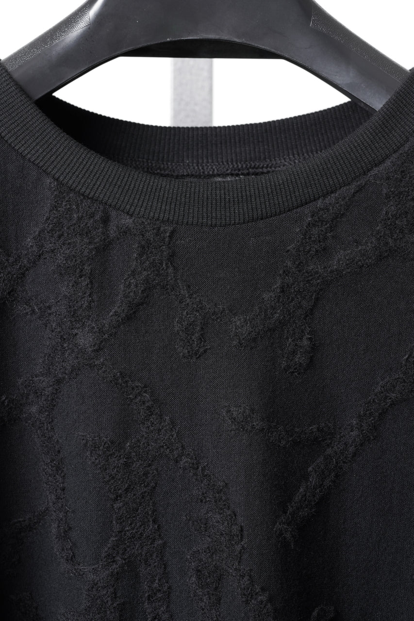画像をギャラリービューアに読み込む, A.F ARTEFACT DOLMAN PULLOVER TOPS / SURFACE WOOL (BLACK)