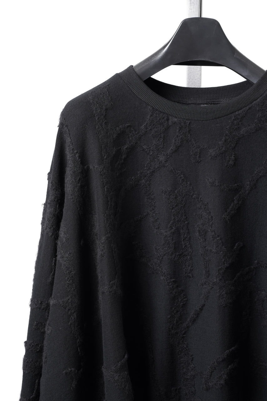画像をギャラリービューアに読み込む, A.F ARTEFACT DOLMAN PULLOVER TOPS / SURFACE WOOL (BLACK)
