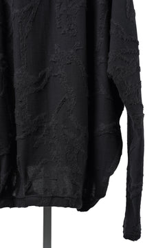 画像をギャラリービューアに読み込む, A.F ARTEFACT DOLMAN PULLOVER TOPS / SURFACE WOOL (BLACK)