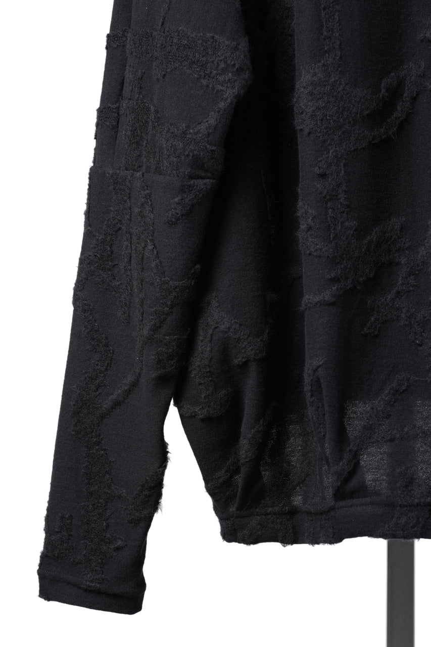 画像をギャラリービューアに読み込む, A.F ARTEFACT DOLMAN PULLOVER TOPS / SURFACE WOOL (BLACK)