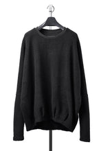 Load image into Gallery viewer, A.F ARTEFACT DOLMAN PULLOVER TOPS / WOOL MIX PILE (BLACK)