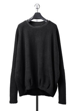 Load image into Gallery viewer, A.F ARTEFACT DOLMAN PULLOVER TOPS / WOOL MIX PILE (BLACK)
