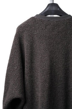 Load image into Gallery viewer, A.F ARTEFACT DOLMAN PULLOVER TOPS / WOOL MIX PILE (KHAKI)