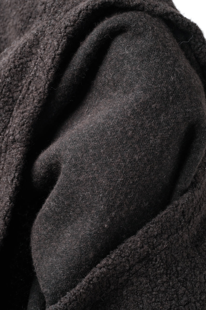 Load image into Gallery viewer, A.F ARTEFACT DOLMAN PULLOVER TOPS / WOOL MIX PILE (KHAKI)