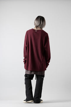 Load image into Gallery viewer, A.F ARTEFACT SURF KNIT PULLOVER TOPS (BORDOUX)
