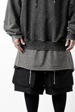 画像をギャラリービューアに読み込む, Feng Chen Wang GREY RIPPED JERSY HOODIE (GREY)