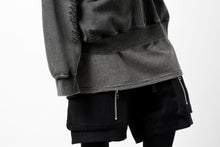 画像をギャラリービューアに読み込む, Feng Chen Wang GREY RIPPED JERSY HOODIE (GREY)