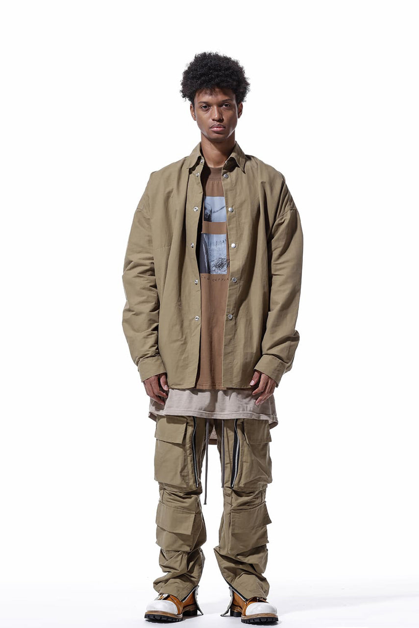 A.F ARTEFACT RADICAL-ZIP FIELD PANTS (BEIGE)